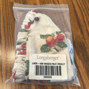 Longaberger 1998 Shades Fabric Liner in Fruit Medley - New